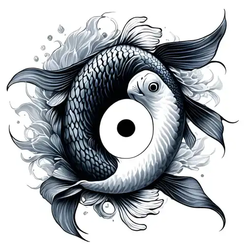 Koi Fish Yin Yang