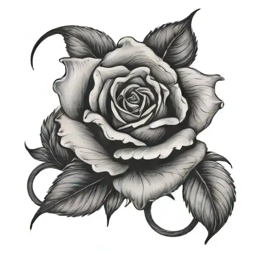 A Rose Intertwined Within The Word Payne