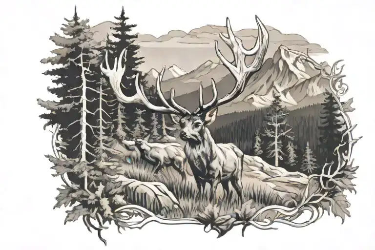 Hunter Deer Mountain