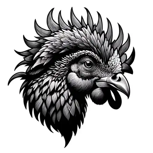 Aries And Rooster Head