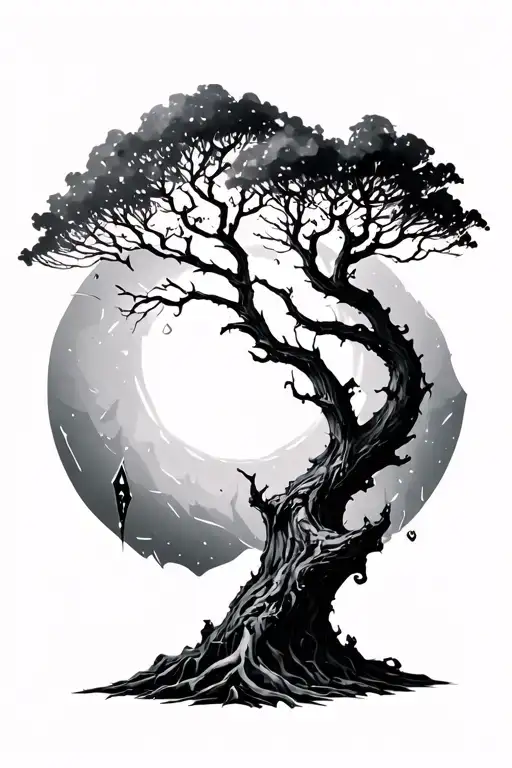 Tree And Glass Shard