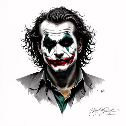Detailed Heath Ledger Joker