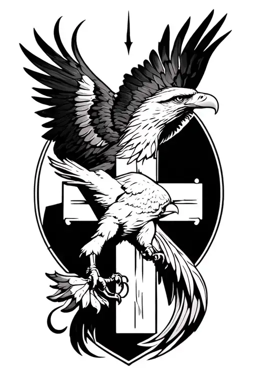 Eagle On Cross