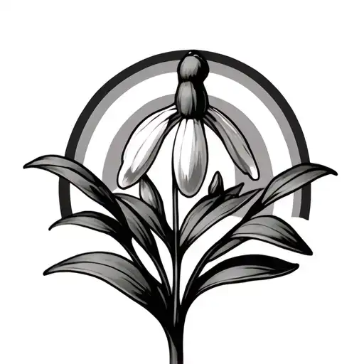 Snowdrop And Rainbow