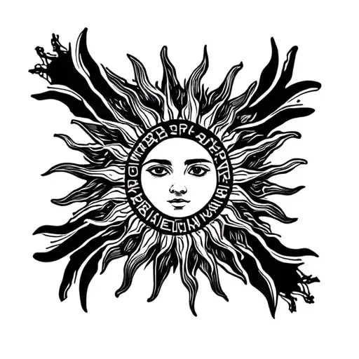 Create A Tatto With A Kurdish Sun On My Arm In The Sun Is The Name Arian And Omar Drunter A G