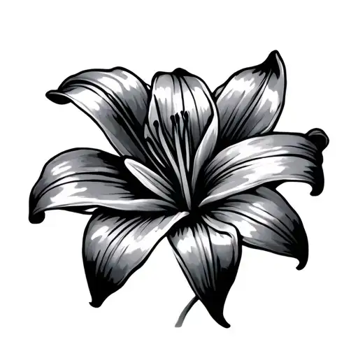 Lily Flower With Simi Colon For Mental Health