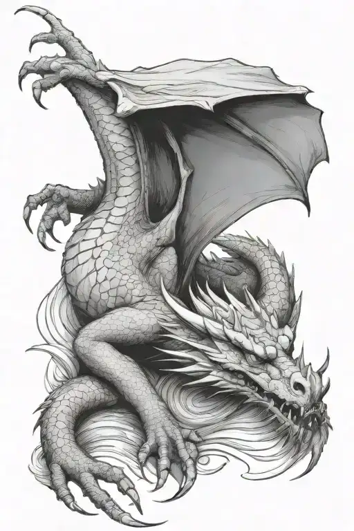 Dragon Resting Looking Up At Me Gently While Keeping My Arm