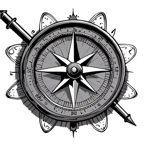 Compass With Atom