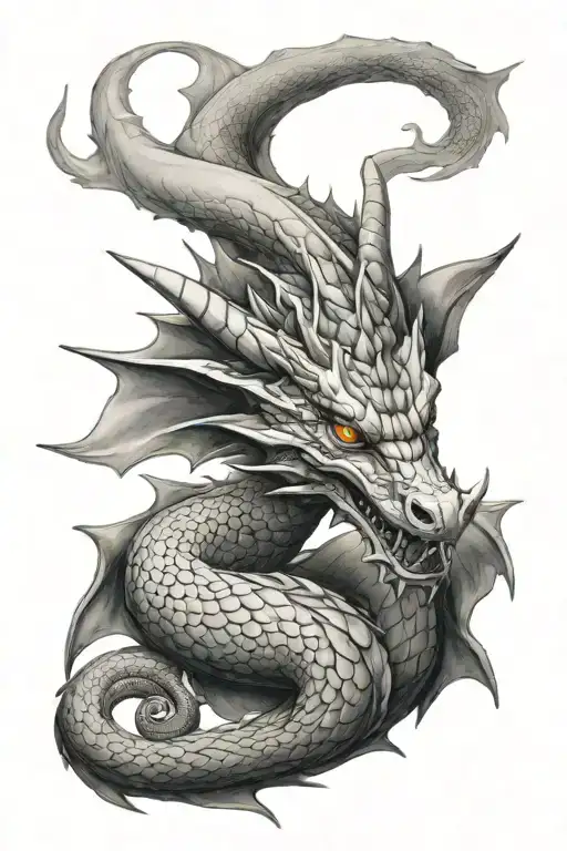 Dragon Resting Looking Up At Me Gently While Keeping