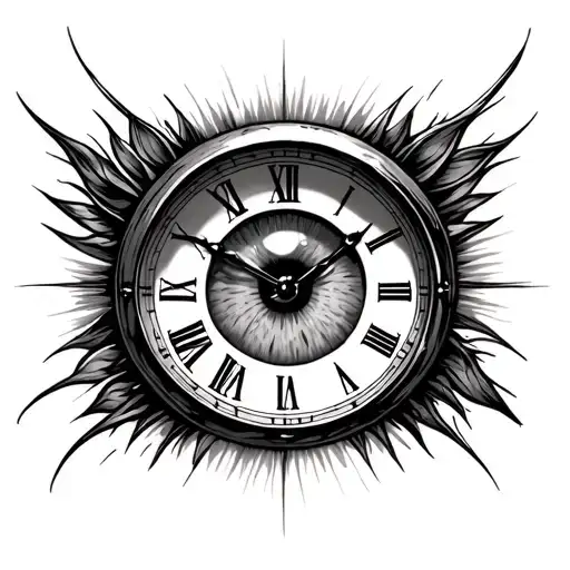 Clock With An Eye Inside