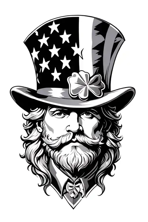 Usa Flag Irish Leprechaun Mixed