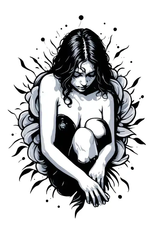 Depression Depicted As A Dark