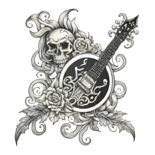 Create A Tattoo Design Inspired By The Band Sleep Token With Thier Son Alkaline Imagery