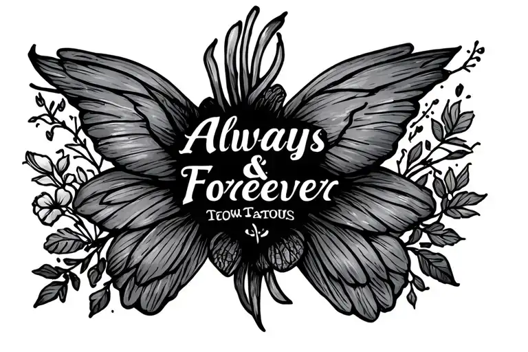 Ring Finger Tattoo Always & Forever