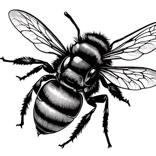 Queen Bee Honey Outline