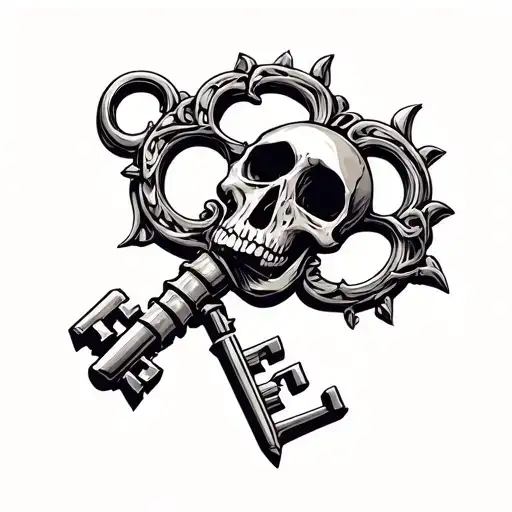 Old Style Skeleton Key Shaped Like
