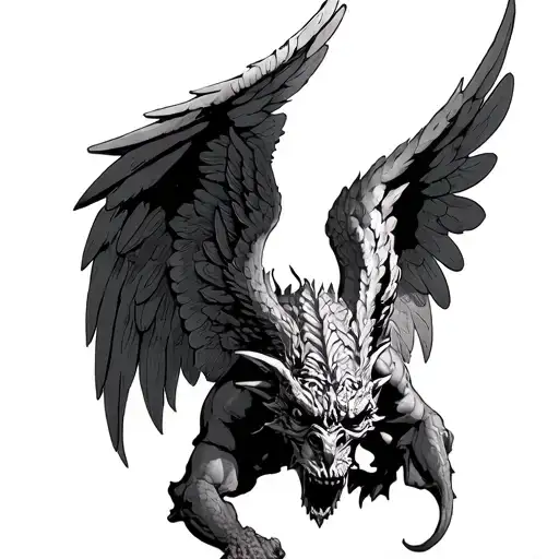 Gargoyle With Angel Wings