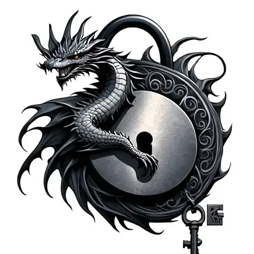 Dragon Lock And Key