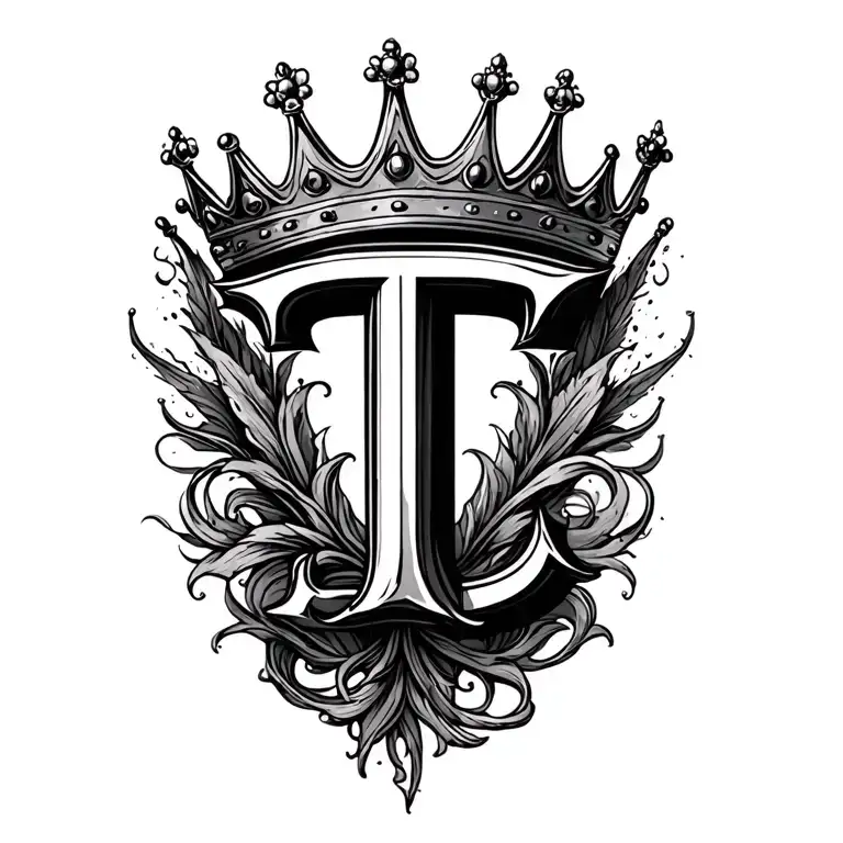 Letter T Letter W With A Crown