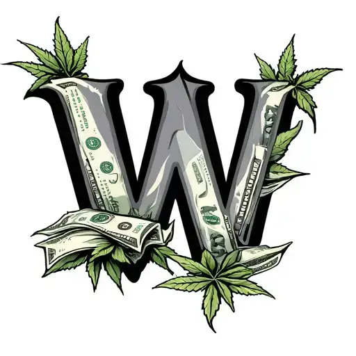 Weeds Money W Ruthless Letter On The Back