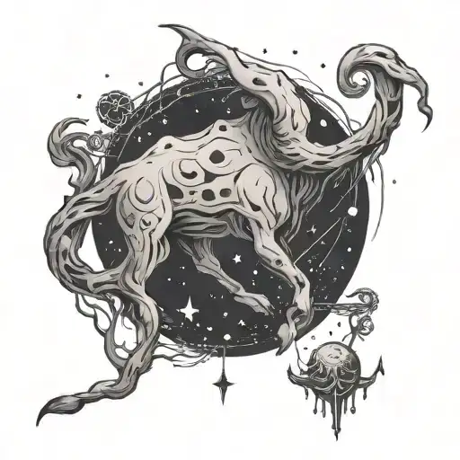 Design A Tattoo That Incorporates Aries Constellation In A Prog Rock Inspired Art Piece