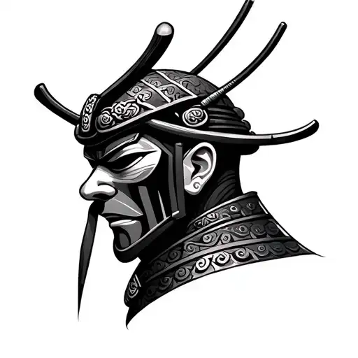 Samurai Mask Side View