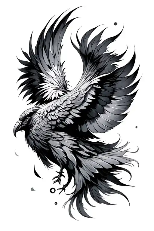 Phoenix Feathers Falling