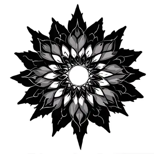 Points Mandala Unalome Symbol