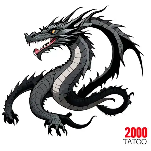 Dragon With The Year 2000