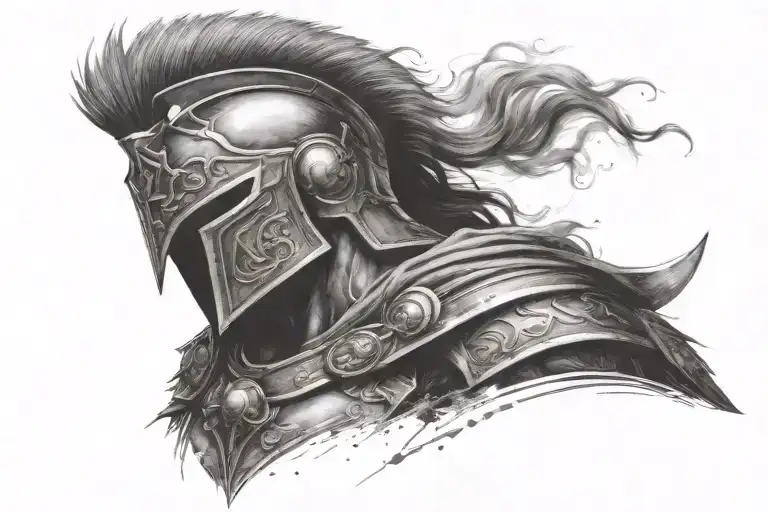 A Combination Of A Spartan Warrior And A Mythical Creature From Greek Mythology