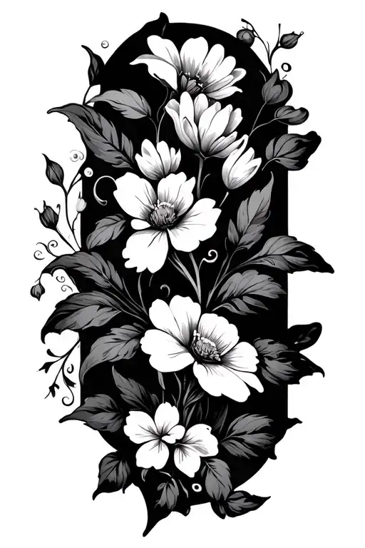 Plant And Flower Background Filler