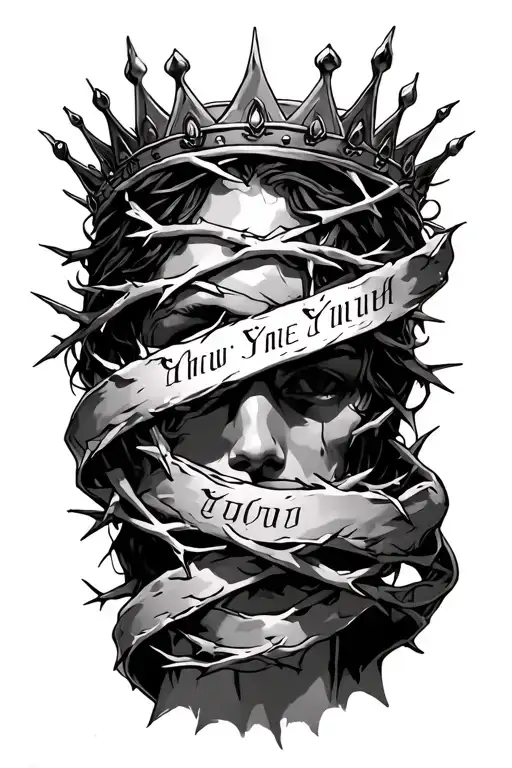 Crown Of Thorns Wrapped With Yhwh Name