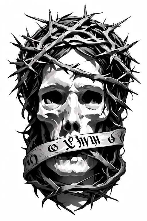 Crown Of Thorns Wrapped With Yhwh Name