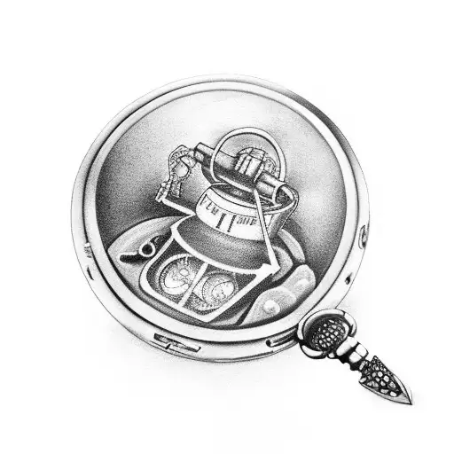 Broken At 3Pm Pocket Watch