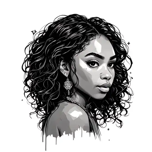 Strength Growth Love Yourself Struggle Forgiveness Pain Anger Girly Black Woman Portrait