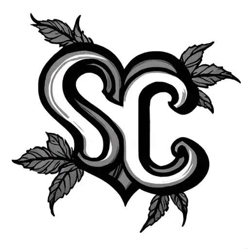 The Initials Sc Inside A Heart Or Something That Means Forbidden Love