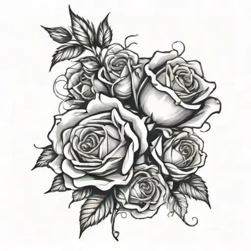 Roman Numerals With A Roses