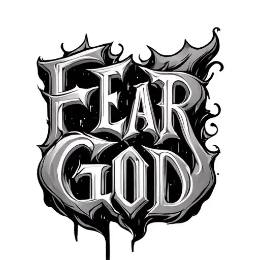 Fear God Going Down And Each Word Has A Different Meaning