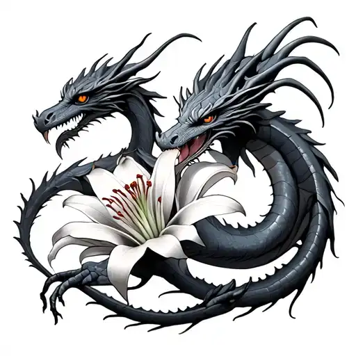 Spiderlilly And Dragon