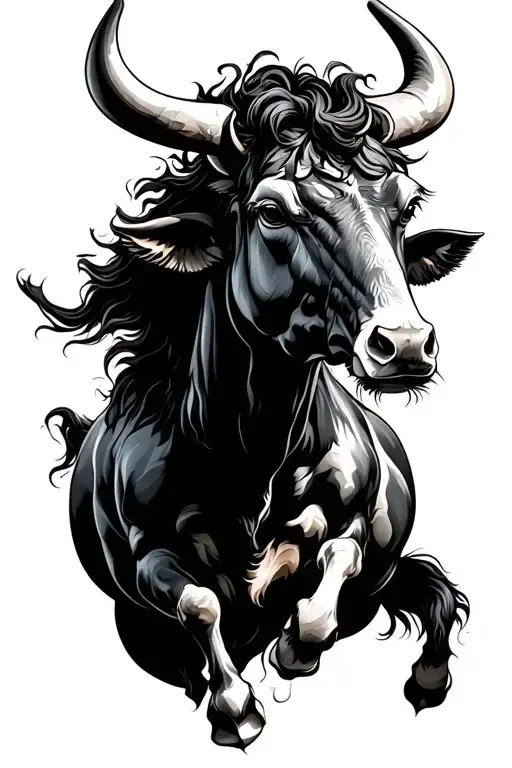 Bull And Centaur In A Frame