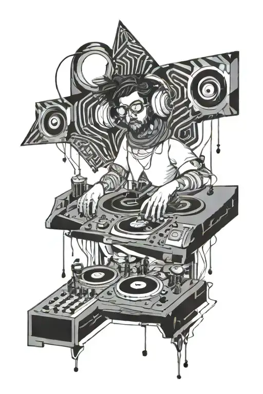 Psychedelic Geometric Dj