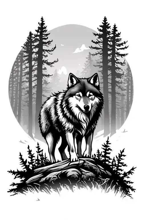 Wolf Forest Landscape