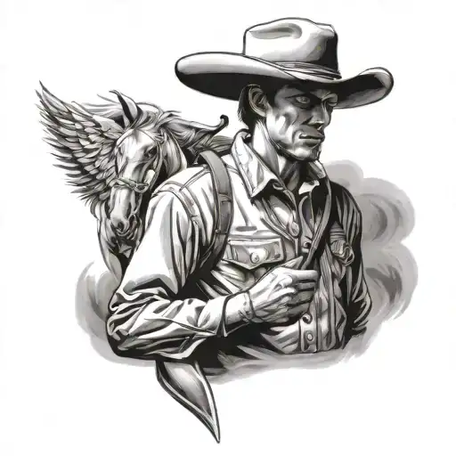 Cowboy Facing Forward