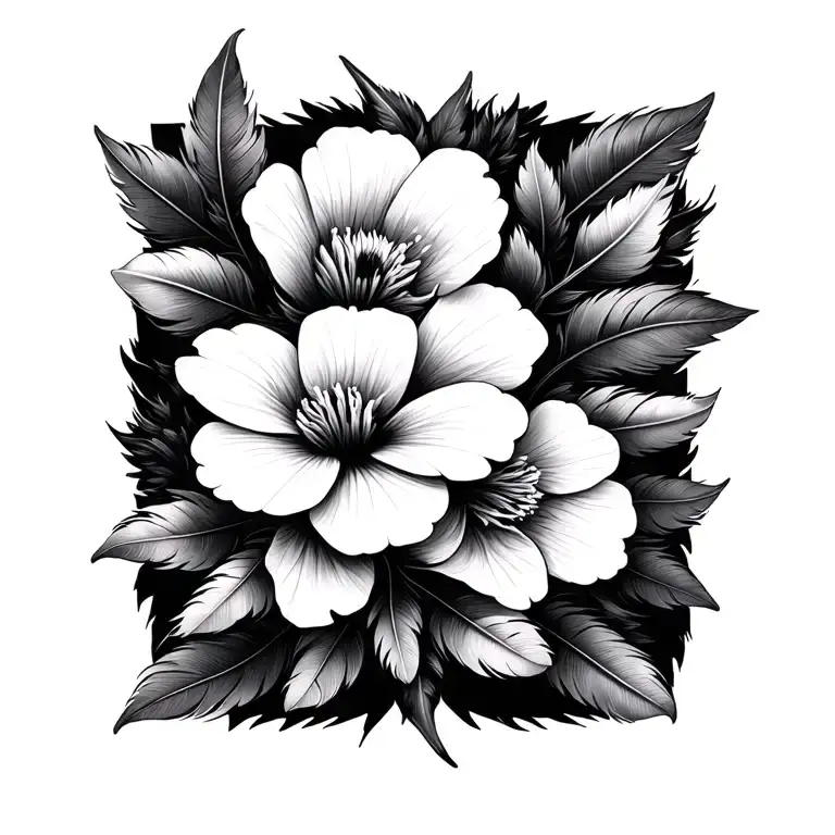 Primrose Larkspur Feathers