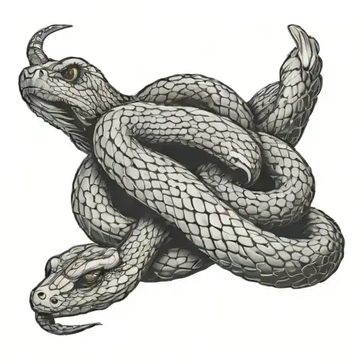 Snake Wrapped Down Arm