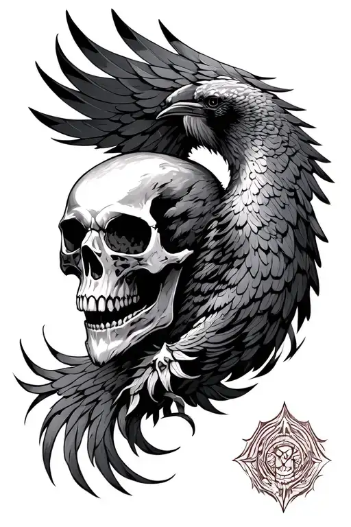Skull Pheonix Rising