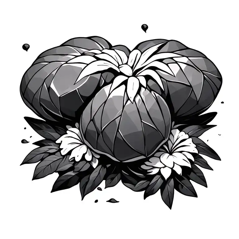 Geometric Sea Truffle With Hawaiin Islands