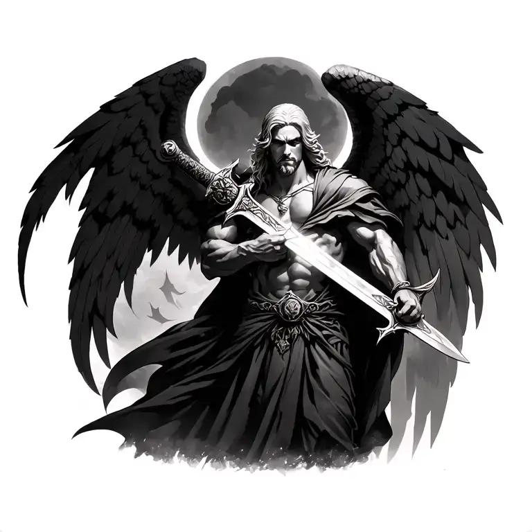 Arc Angel Michael With A Sword