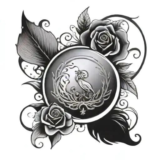 Create A Tattoo Design That Combines Your Kids' Names With A Circle Motif