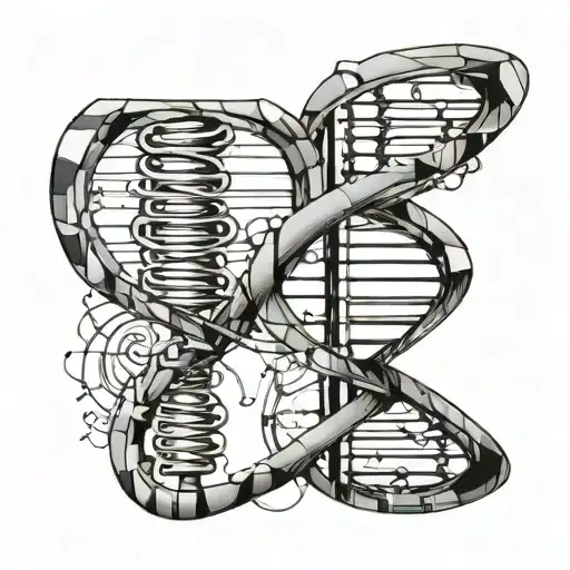 Dna With Numbers Inside It